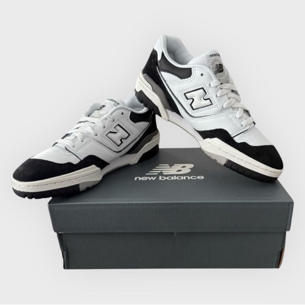 New Balance 550 Monochrome Athletic Shoes